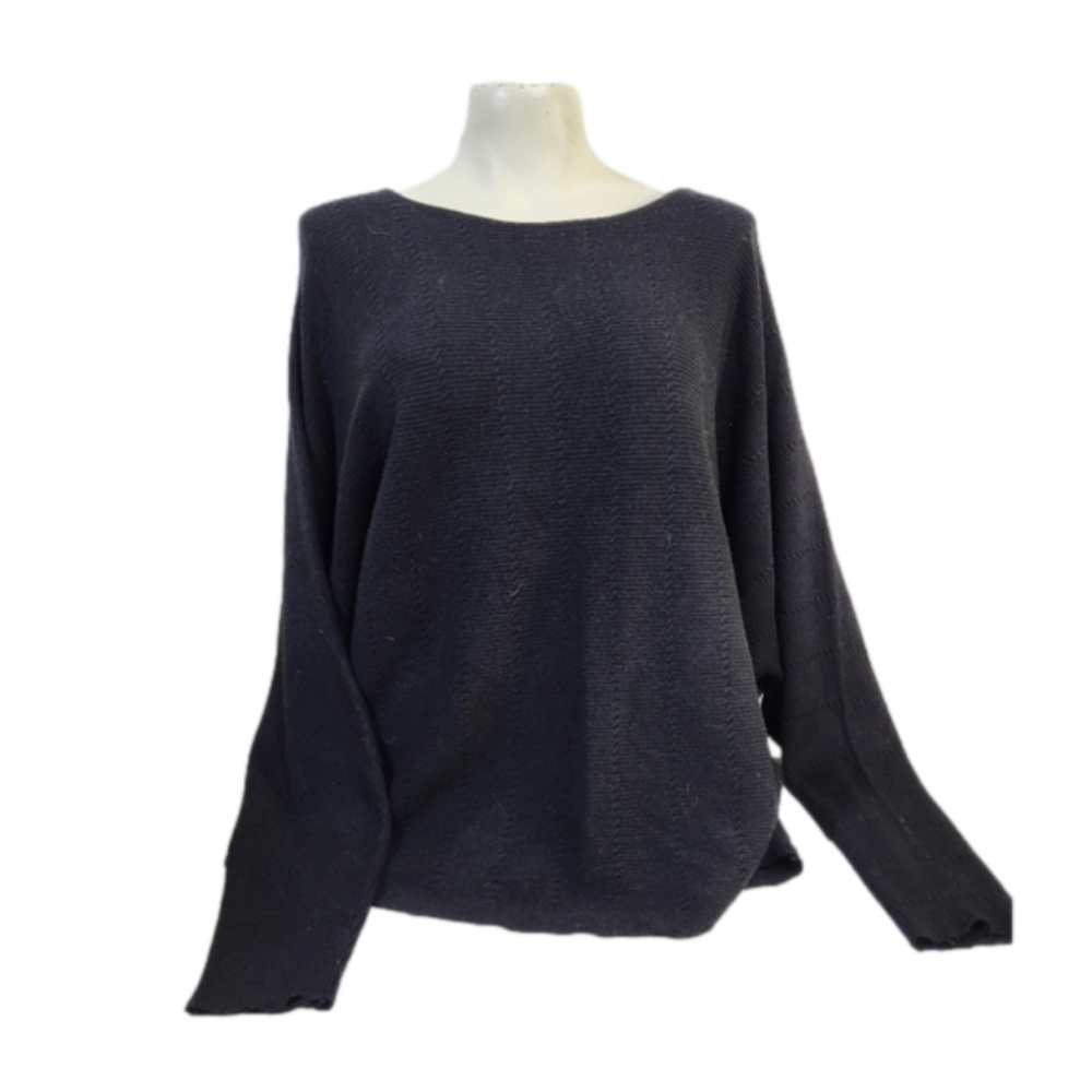 Cyrus Slouchy Comfy Sweater - Black